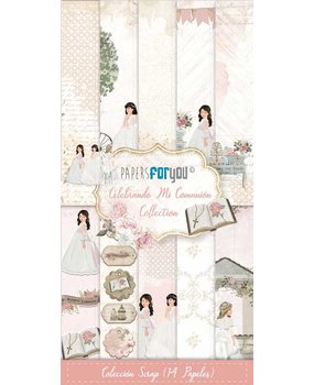 Papers For You Celebrando Mi Comunión Niñas Slim Scrap Paper Pack (14pcs) (PFY-11455) (DISCONTINUED)