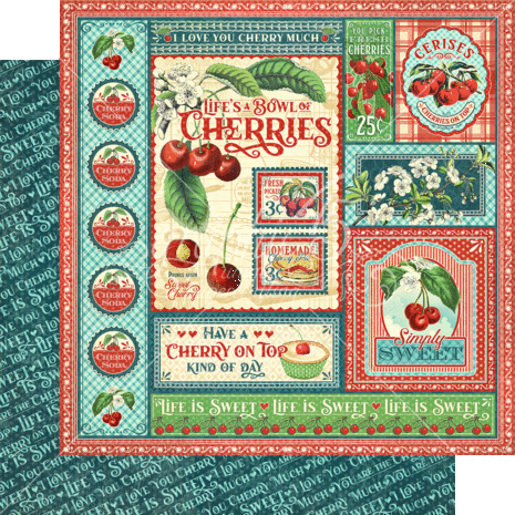 Graphic 45 Life's a Bowl of Cherries 12x12 Inch Collection Pack (4502581) (DISCONTINUED)