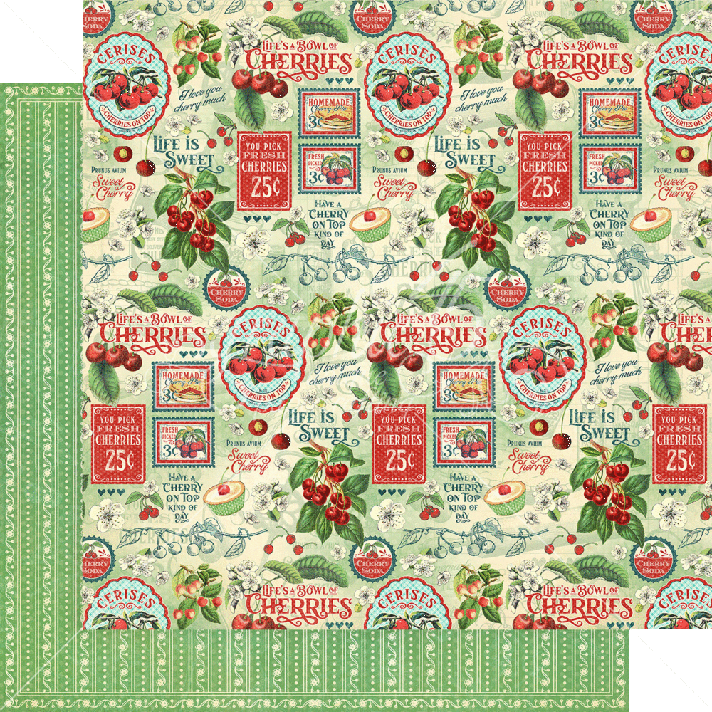 Graphic 45 Life's a Bowl of Cherries 12x12 Inch Collection Pack (4502581) (DISCONTINUED)