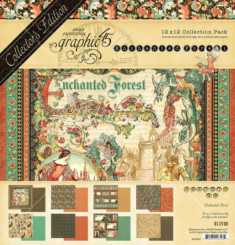 Graphic 45 Enchanted Forest 12x12 Inch Deluxe Collector's Edition (4502569) (DISCONTINUED)