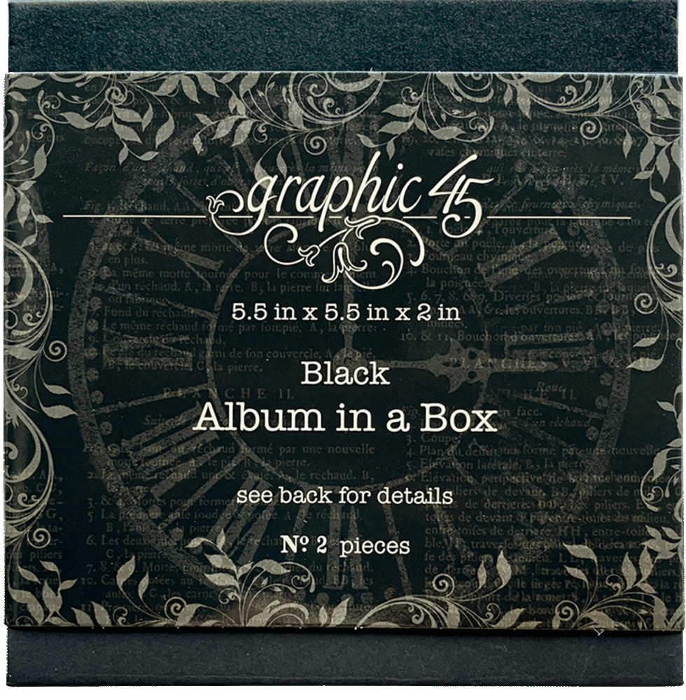 Graphic 45 Album in a Box Black (4502567) Graphic 45 Album in a Box Black (4502567)