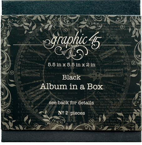 Graphic 45 Album in a Box Black (4502567) Graphic 45 Album in a Box Black (4502567)