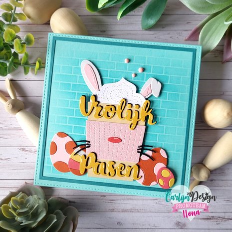 CarlijnDesign Snijmallen Vrolijk Pasen Ei (CDSN-0211) (DISCONTINUED) CarlijnDesign Snijmallen Vrolijk Pasen Ei (CDSN-0211) (DISCONTINUED)
