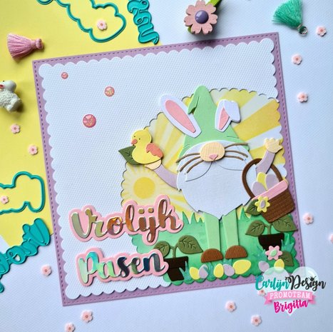 CarlijnDesign Snijmallen Vrolijk Pasen Ei (CDSN-0211) (DISCONTINUED) CarlijnDesign Snijmallen Vrolijk Pasen Ei (CDSN-0211) (DISCONTINUED)