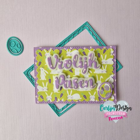 CarlijnDesign Snijmallen Vrolijk Pasen Ei (CDSN-0211) (DISCONTINUED) CarlijnDesign Snijmallen Vrolijk Pasen Ei (CDSN-0211) (DISCONTINUED)