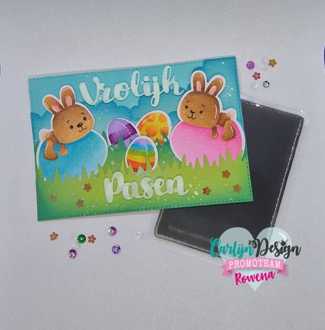 CarlijnDesign Clear Stamps A7 Rectangle Mirror Stamping (CDST-0099)