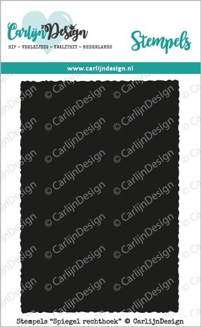 CarlijnDesign Clear Stamps A7 Rectangle Mirror Stamping (CDST-0099)