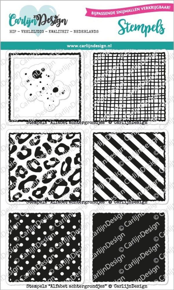 CarlijnDesign Clear Stamps Alfphabet Patterns (CDST-0102) (DISCONTINUED)