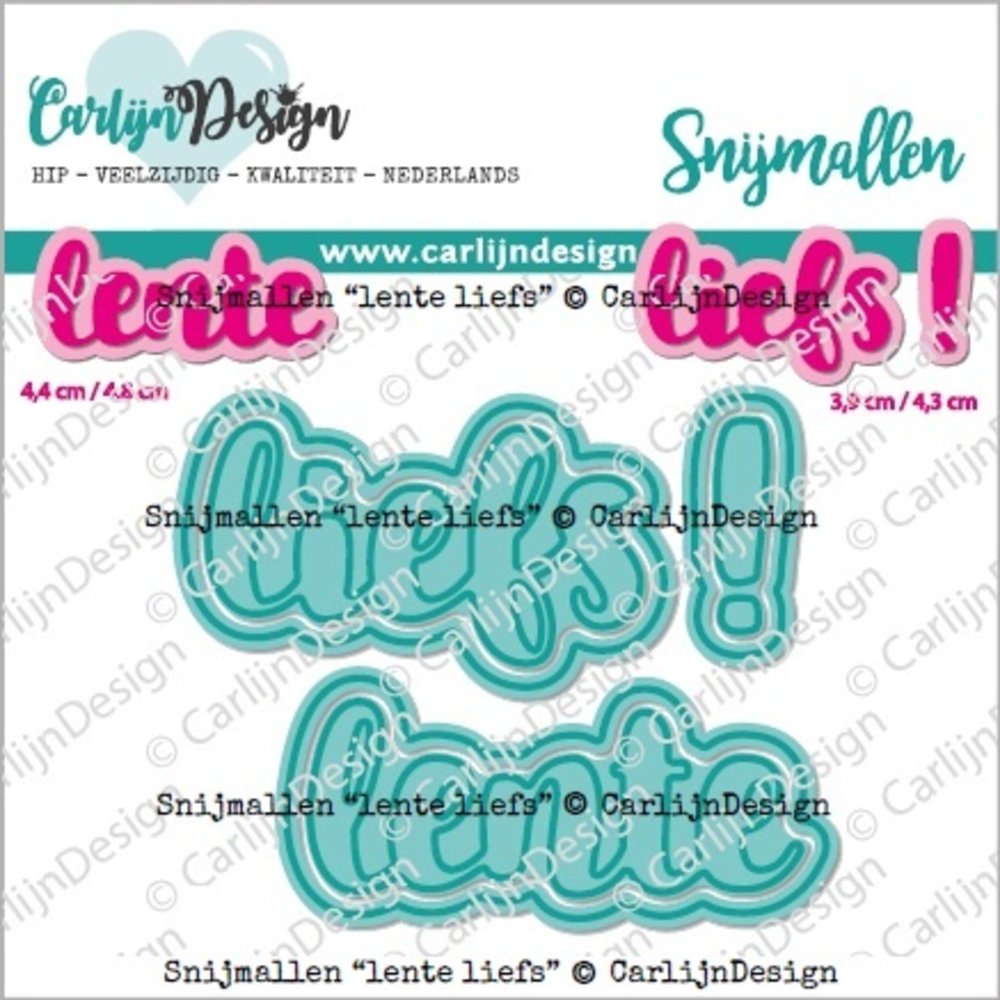 CarlijnDesign Snijmallen Lente Liefs (CDSN-0212) (DISCONTINUED) CarlijnDesign Snijmallen Lente Liefs (CDSN-0212) (DISCONTINUED)