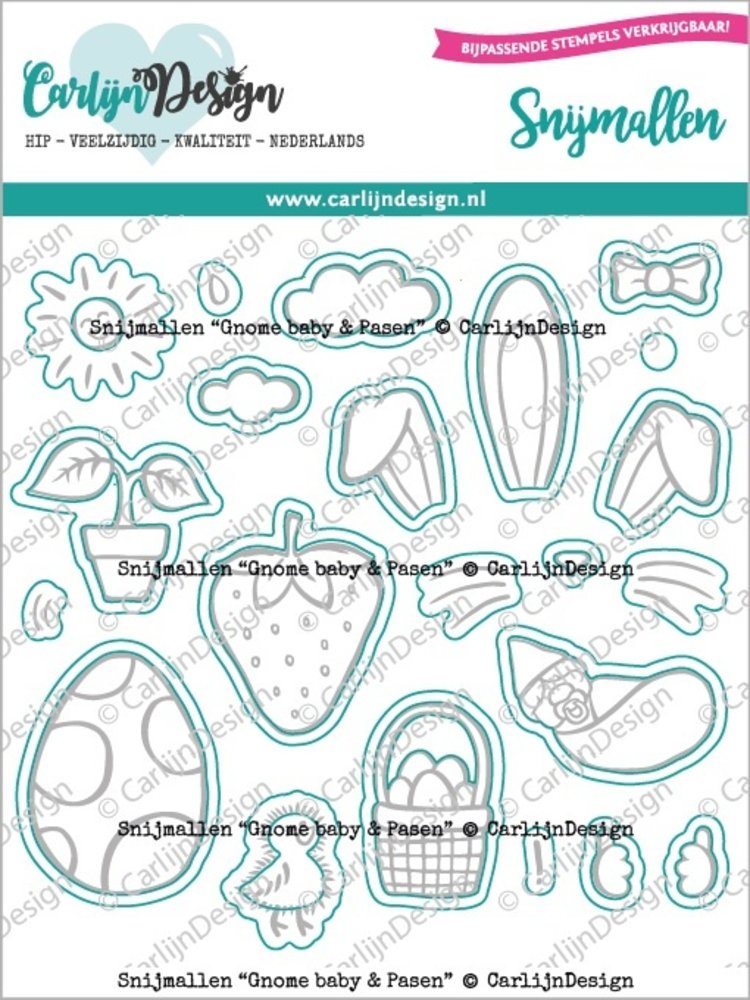 CarlijnDesign Dies Gnome Baby & Easter (CDSN-0210) (DISCONTINUED) CarlijnDesign Dies Gnome Baby & Easter (CDSN-0210) (DISCONTINUED)