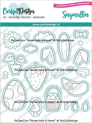 CarlijnDesign Snijmallen Gnome Baby & Pasen (CDSN-0210) (DISCONTINUED) CarlijnDesign Snijmallen Gnome Baby & Pasen (CDSN-0210) (DISCONTINUED)