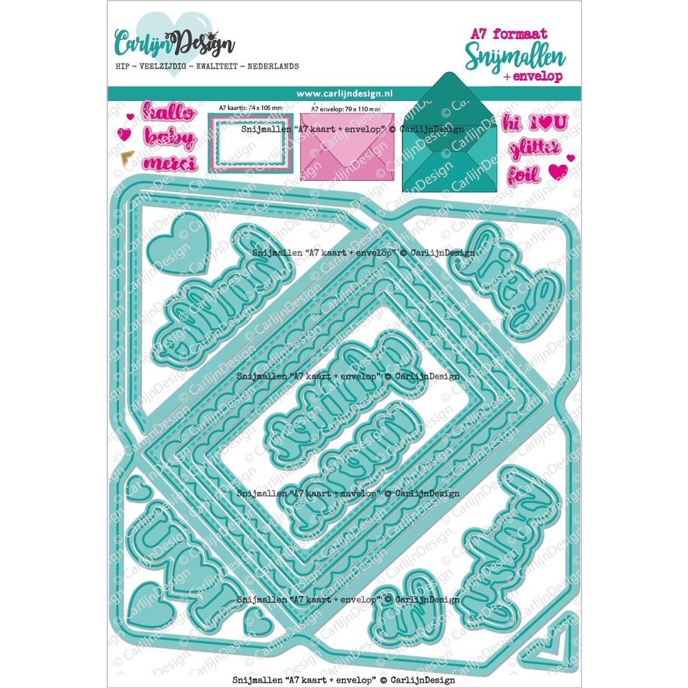 Dies A7 Card & Envelope (CDSN0208) Craftlines B.V.