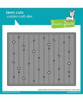 Lawn Fawn Dotted Moon and Stars Backdrop: Landscape Lawn Cuts (LF3105) (OUTLET)