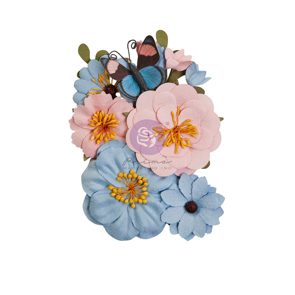 Prima Marketing Spring Abstract Flowers Traced Memories (12pcs) (663223) (DISCONTINUED)