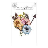 Prima Marketing Spring Abstract Flowers Floral Bliss (12pcs) (663247) (DISCONTINUED)