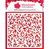 Woodware Dashed Stencil (FRST068) (OUTLET)