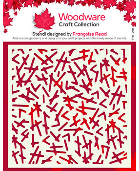 Woodware Dashed Stencil (FRST068) (OUTLET)