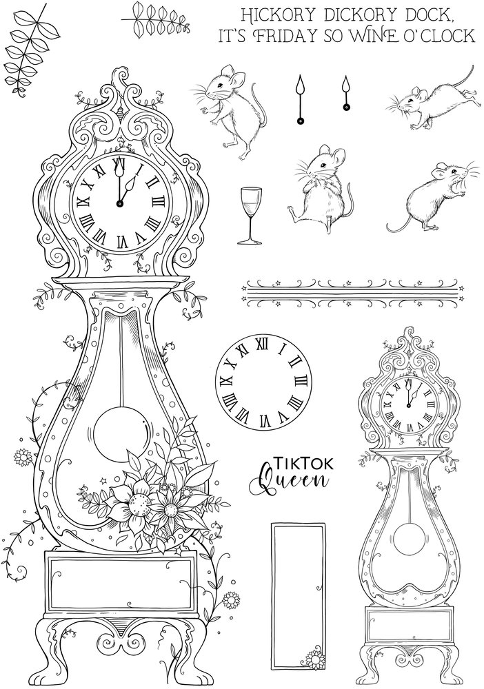 Pink Ink Designs Hickory Dickory Dock A5 Clear Stamps (PI203) (OUTLET) Pink Ink Designs Hickory Dickory Dock A5 Clear Stamps (PI203) (OUTLET)