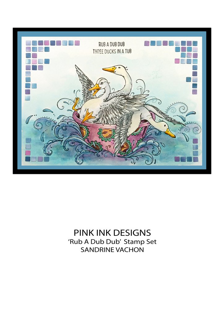 Pink Ink Designs Rub A Dub Dub A5 Clear Stamps (PI201) (OUTLET) Pink Ink Designs Rub A Dub Dub A5 Clear Stamps (PI201) (OUTLET)