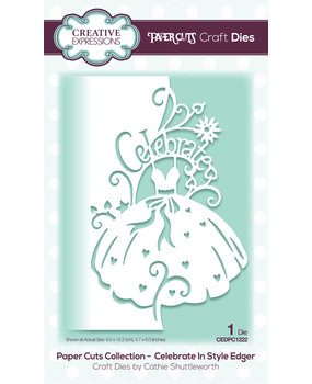 Creative Expressions Cathie Shuttleworth Paper Cuts Celebrate In Style Edger (CEDPC1222) (OUTLET)