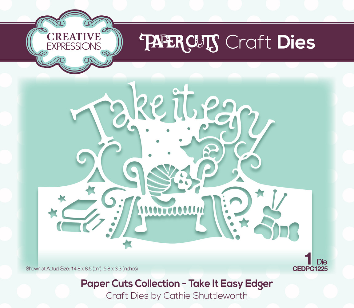 Creative Expressions Cathie Shuttleworth Paper Cuts Take It Easy Edger (CEDPC1225) (OUTLET)