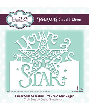 Creative Expressions Cathie Shuttleworth Paper Cuts You're A Star Edger (CEDPC1226) (OUTLET)