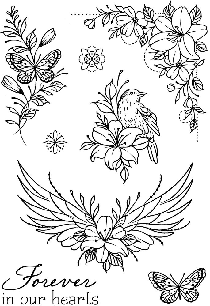 Creative Expressions Designer Boutique Clear Stamp A6 Tranquil Garden (UMSDB140) (OUTLET)