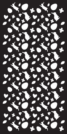 Creative Expressions DL Stencil Happy Hopping (CEST102) (OUTLET) Creative Expressions DL Stencil Happy Hopping (CEST102) (OUTLET)