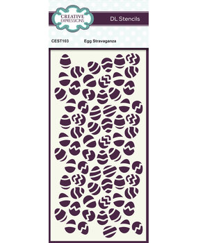 Creative Expressions DL Stencil Egg Stravaganza (CEST103) (OUTLET)