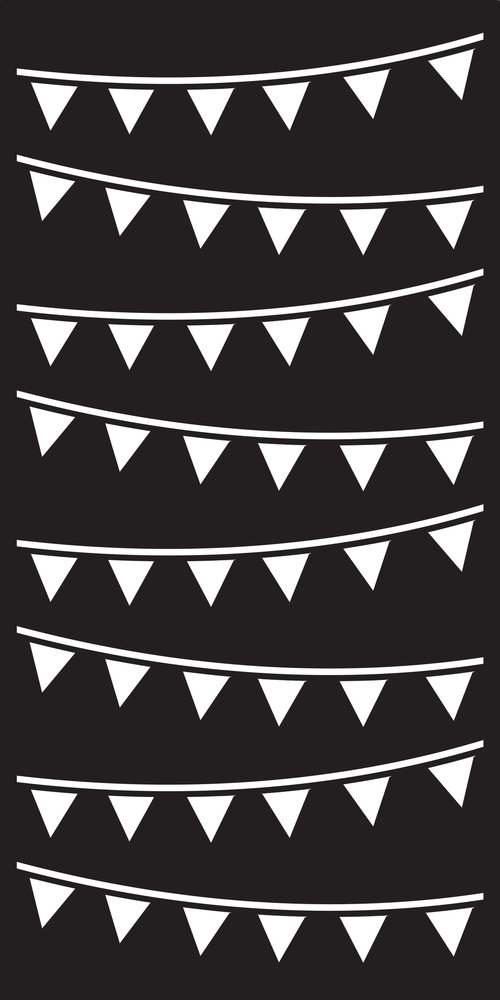 Creative Expressions DL Stencil Bunting (CEST105) (OUTLET) Creative Expressions DL Stencil Bunting (CEST105) (OUTLET)