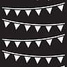 Creative Expressions DL Stencil Bunting (CEST105) (OUTLET) Creative Expressions DL Stencil Bunting (CEST105) (OUTLET)