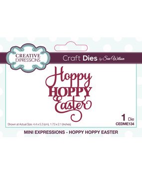 Creative Expressions Sue Wilson Craft Die Mini Expressions Hoppy Hoppy Easter (CEDME134) (OUTLET)