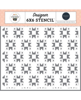 Carta Bella Quilted Pattern Stencil (CBHTE308033) (OUTLET)