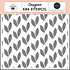 Lovely Leaves Stencil (CBHTE308035) (OUTLET)