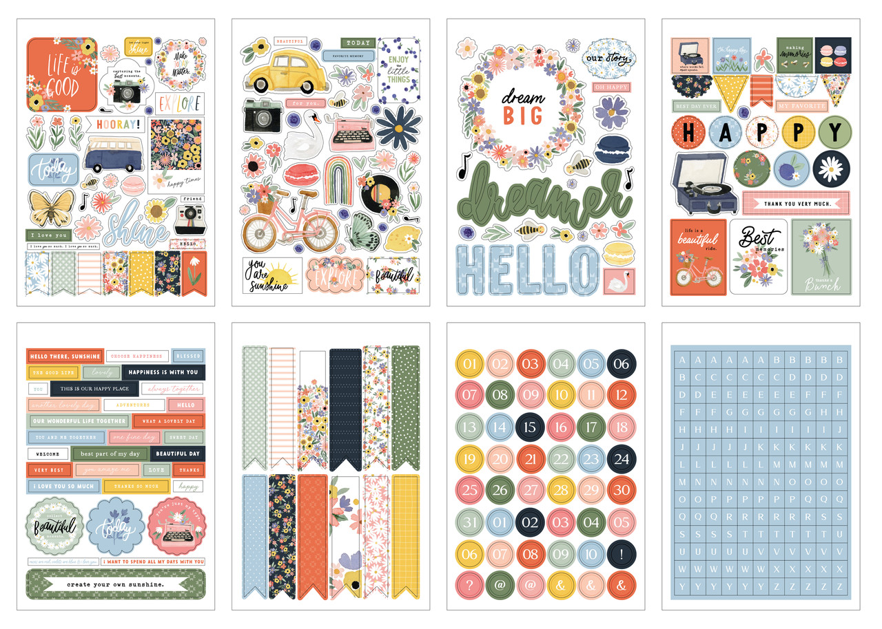 Carta Bella Here There And Everywhere Sticker Book (CBHTE308029) (OUTLET)