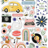 Carta Bella Here There And Everywhere Puffy Stickers (CBHTE308066) (OUTLET)