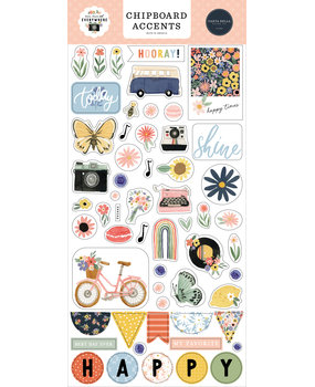 Carta Bella Here There And Everywhere Chipboard Accents (CBHTE308021) (OUTLET)