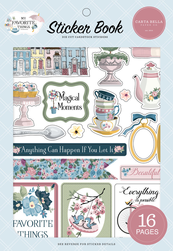 Carta Bella My Favorite Things Sticker Book (CBMFT307029) (OUTLET)