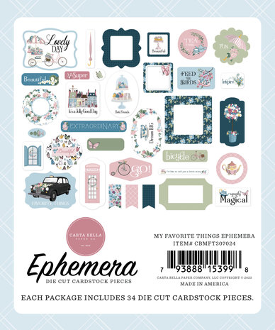 Carta Bella My Favorite Things Ephemera (CBMFT307024) (OUTLET)