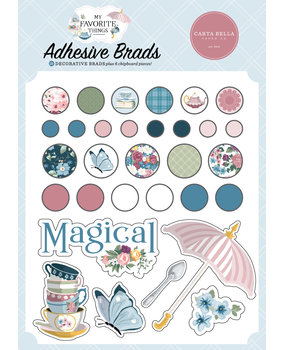 Carta Bella My Favorite Things Adhesive Brads (CBMFT307020) (OUTLET)