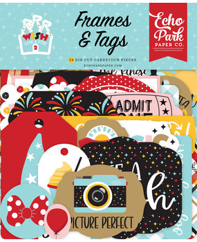 Echo Park Wish Upon A Star 2 Frames & Tags (WUS306025) (DISCONTINUED)