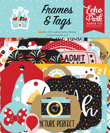 Echo Park Wish Upon A Star 2 Frames & Tags (WUS306025) (DISCONTINUED)
