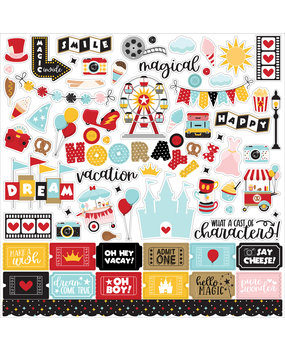 Echo Park Wish Upon A Star 2 Element Sticker (WUS306014) (DISCONTINUED)