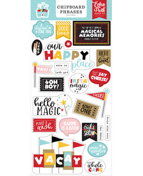 Echo Park Wish Upon A Star 2 Chipboard Phrases (WUS306022) (DISCONTINUED)