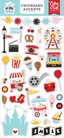 Echo Park Wish Upon A Star 2 Chipboard Accents (WUS306021) (DISCONTINUED)