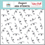 Echo Park Loopy Arrow Stencil (WUS306033) (DISCONTINUED)