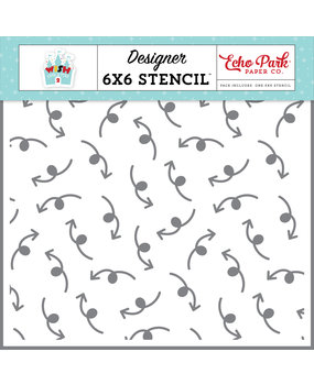 Echo Park Loopy Arrow Stencil (WUS306033) (DISCONTINUED)