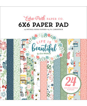Echo Park Life Is Beautiful 6x6 Inch Paper Pad (LIB309023) (DISCONTINUED)