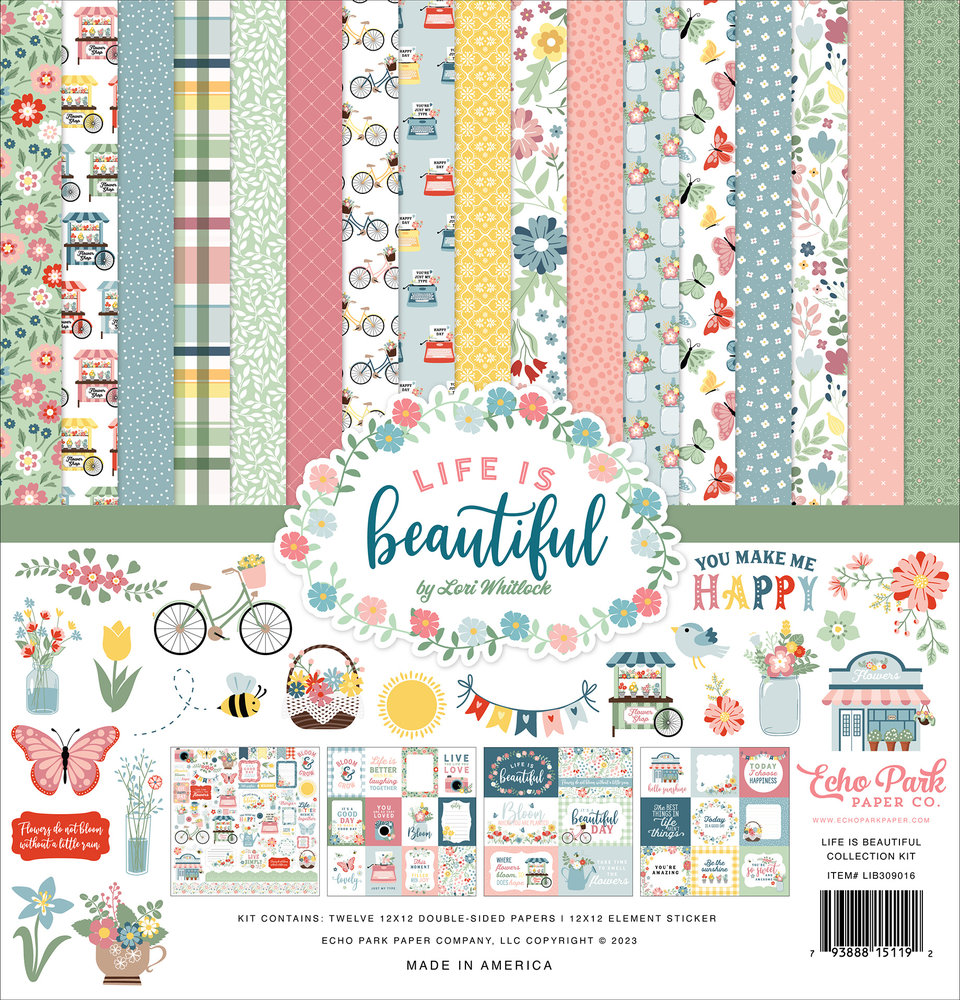 Echo Park Life Is Beautiful 12x12 Inch Collection Kit (LIB309016) (DISCONTINUED) Echo Park Life Is Beautiful 12x12 Inch Collection Kit (LIB309016) (DISCONTINUED)