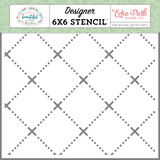 Echo Park Dreamy Day Diagonal Stencil (LIB309034) (DISCONTINUED)